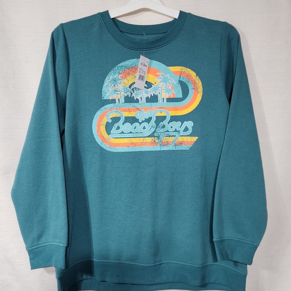 Beach boy's Green sweatshirt women's XXL-faded